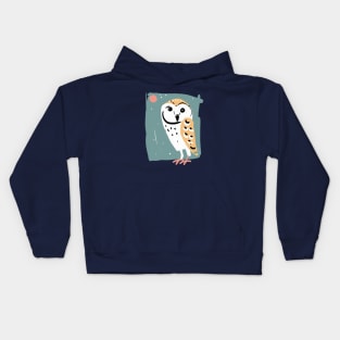 Barn Owl#3 Kids Hoodie